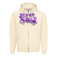Sandshell purple its my birthday Zipper Hoodie - Zillion Design Studio