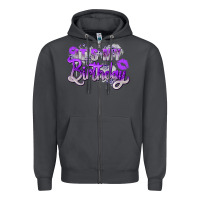 Smoke purple its my birthday Zipper Hoodie - Zillion Design Studio