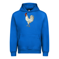 Cobalt Leghorn Rooster Urban Hoodie - LillyAllenDesigns