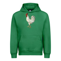 Emerald Leghorn Rooster Urban Hoodie - LillyAllenDesigns