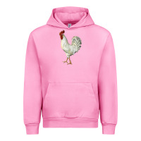 Fuchsia Pink Leghorn Rooster Urban Hoodie - LillyAllenDesigns