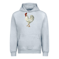 Heather Grey Leghorn Rooster Urban Hoodie - LillyAllenDesigns