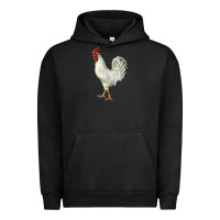 Pigment Black Leghorn Rooster Urban Hoodie - LillyAllenDesigns