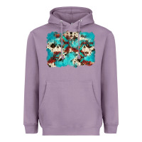 Lavender aztec cowhide background Heavyweight Hoodie - Zillion Design Studio