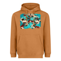 Meerkat aztec cowhide background Heavyweight Hoodie - Zillion Design Studio