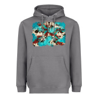 Storm aztec cowhide background Heavyweight Hoodie - Zillion Design Studio