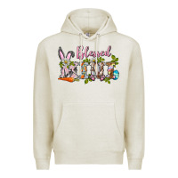 Oatmeal Heather blessed mini easter Premium Hoodie - BarkalooDesign