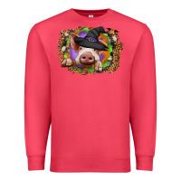 Cardinal halloween pig Premium Sweatshirt - CowhideDigitalArt