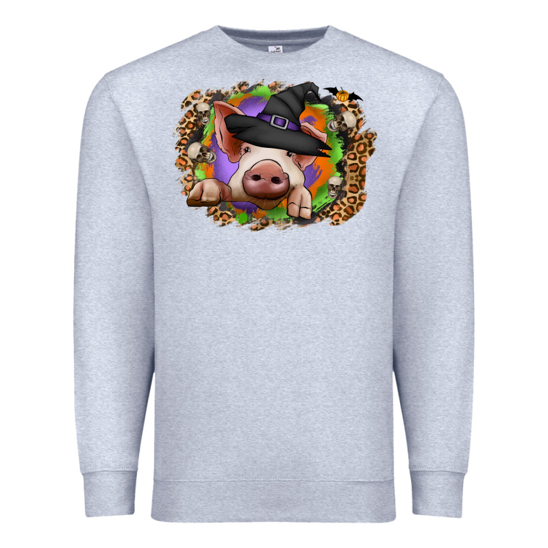 Halloween Pig Premium Sweatshirt by CowhideDigitalArt | Teevron