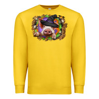 Lemon halloween pig Premium Sweatshirt - CowhideDigitalArt
