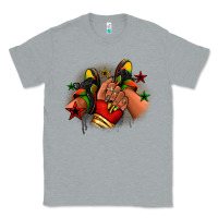 Heather Grey Juneteenth black girl sneakers Classic Tee - RanaPortraitStore