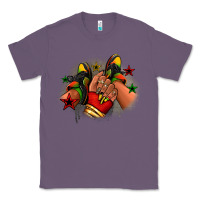 Lavender Juneteenth black girl sneakers Classic Tee - RanaPortraitStore