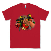 Red Juneteenth black girl sneakers Classic Tee - RanaPortraitStore