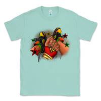 Seafoam Juneteenth black girl sneakers Classic Tee - RanaPortraitStore