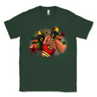 Sports Green Juneteenth black girl sneakers Classic Tee - RanaPortraitStore