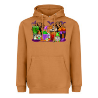 Meerkat Halloween Gnomes Coffee Cups Heavyweight Hoodie - texasbilliewilder