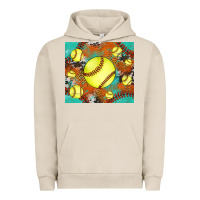 Pigment French Oak softball cowhide turquoise glitter tumbler Urban Hoodie - Jasminsmagicworld