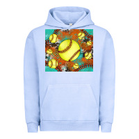 Pigment Grape Ice softball cowhide turquoise glitter tumbler Urban Hoodie - Jasminsmagicworld