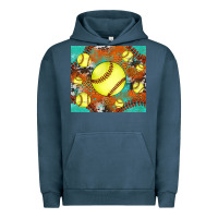Pigment Midnight Navy softball cowhide turquoise glitter tumbler Urban Hoodie - Jasminsmagicworld