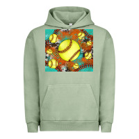 Pigment Oil Green softball cowhide turquoise glitter tumbler Urban Hoodie - Jasminsmagicworld