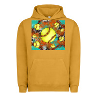 Pigment Peanut Butter softball cowhide turquoise glitter tumbler Urban Hoodie - Jasminsmagicworld
