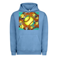 Pigment Pebble Blue softball cowhide turquoise glitter tumbler Urban Hoodie - Jasminsmagicworld