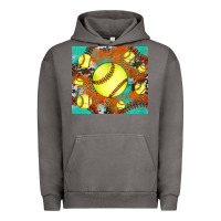 Pigment Tornado softball cowhide turquoise glitter tumbler Urban Hoodie - Jasminsmagicworld