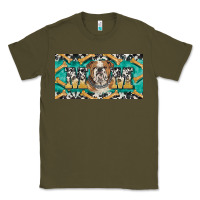 Army Green english bulldog mom  license plate template Classic Tee - BarkalooDesign