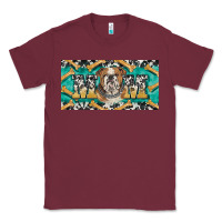 Burgundy english bulldog mom  license plate template Classic Tee - BarkalooDesign