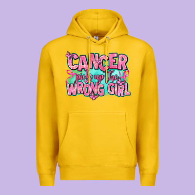 Cancer Pick Up The Wrong Girl Premium Hoodie Designed By Adodesignshop