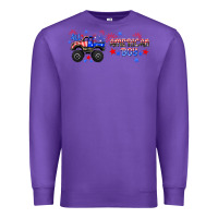 Purple all american boy libbey glass Premium Sweatshirt - HRA Design Shop