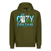Army Green cozy season winter christmas Premium Hoodie - NancyCooperArtShop