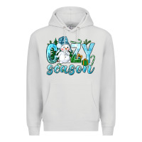 Dove Grey cozy season winter christmas Premium Hoodie - NancyCooperArtShop