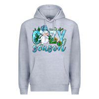 Heather Grey cozy season winter christmas Premium Hoodie - NancyCooperArtShop