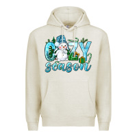 Oatmeal Heather cozy season winter christmas Premium Hoodie - NancyCooperArtShop