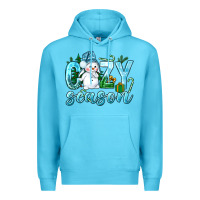 Ocean Blue cozy season winter christmas Premium Hoodie - NancyCooperArtShop