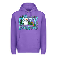 Purple cozy season winter christmas Premium Hoodie - NancyCooperArtShop