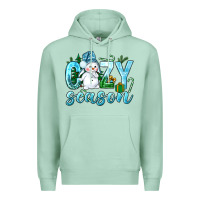 Seafoam cozy season winter christmas Premium Hoodie - NancyCooperArtShop