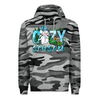 Slate Camo cozy season winter christmas Premium Hoodie - NancyCooperArtShop