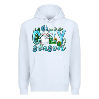 White cozy season winter christmas Premium Hoodie - NancyCooperArtShop