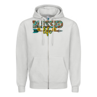 Dove Grey blessed life western Zipper Hoodie - texasbilliewilder