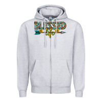 Heather Grey blessed life western Zipper Hoodie - texasbilliewilder