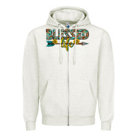 Oatmeal Heather blessed life western Zipper Hoodie - texasbilliewilder