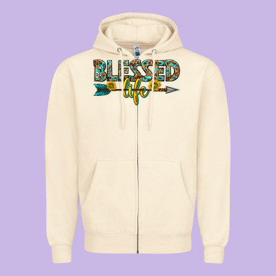 Zipper Hoodie blessed life western