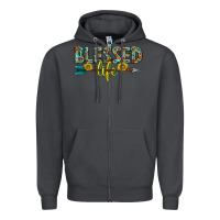 Smoke blessed life western Zipper Hoodie - texasbilliewilder