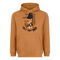 Meerkat Halloween Cow Moo I Mean Boo Heavyweight Hoodie - texasbilliewilder
