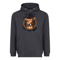 Smoke Halloween Cow Moo I Mean Boo Heavyweight Hoodie - texasbilliewilder