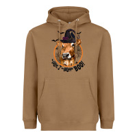 Toasted Coconut Halloween Cow Moo I Mean Boo Heavyweight Hoodie - texasbilliewilder