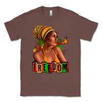 Chestnut Juneteenth freedom afro woman Classic Tee - RanaPortraitStore