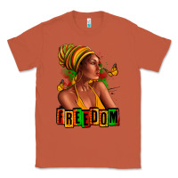 Copper Juneteenth freedom afro woman Classic Tee - RanaPortraitStore